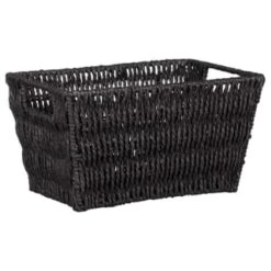 B&M Paper Rope Basket - Black