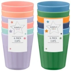 Simply Kids Colour Cups 6pk - Pastel -Home Accessories Store 398567 398570 6pk simply kids colour cups group 1