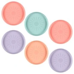 Simply Kids Colour Plates 6pk - Pastel